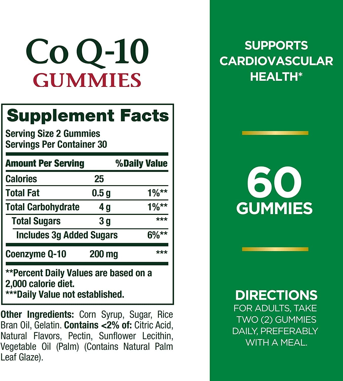 2 Pack CoQ10 Coenzyme 200mg 120 Gummies (2×60) Heart Health, Peach Mango 6/2025