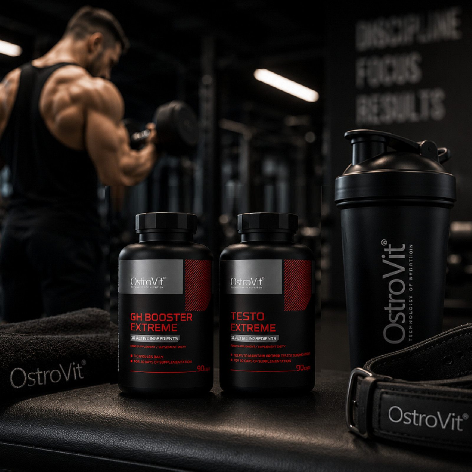 GH BOOSTER EXTREME + TESTO EXTREME -Muscle regeneration, strength, testo-booster