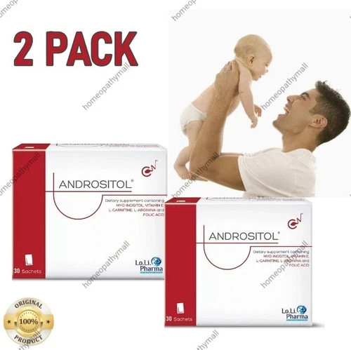 2 Pack ANDROSITOL Supplement x 30 Sachets – Male Reproductive Health Support
