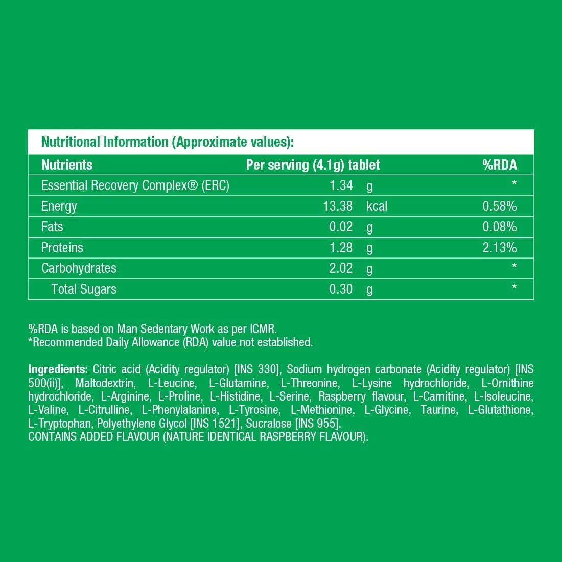 Fast&Up Recover Essential Amino Acids (20 Effervescent Tablets) Post Workout