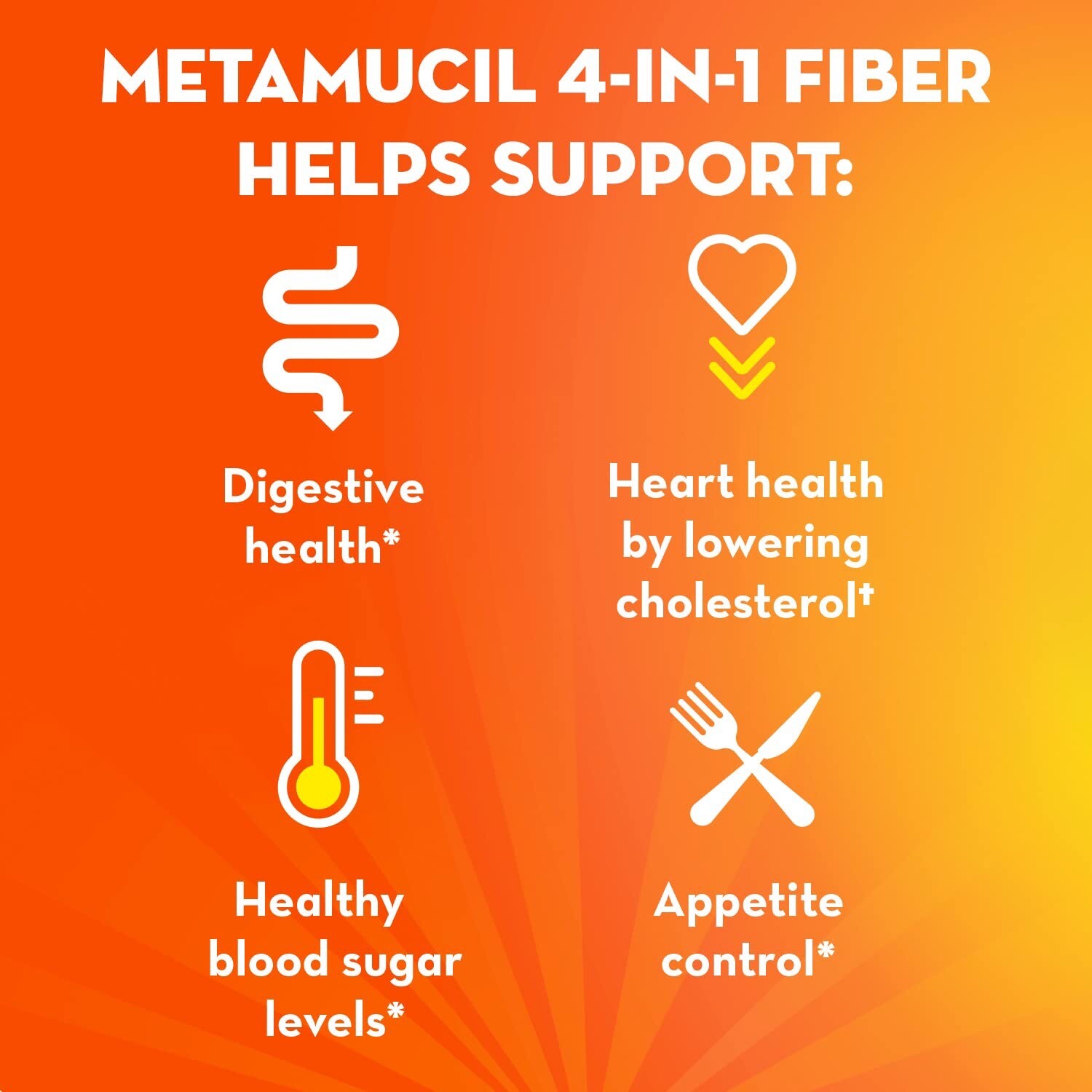 Metamucil Psyllium Husk 🌾 Powder with Real Sugar, 28.1 oz