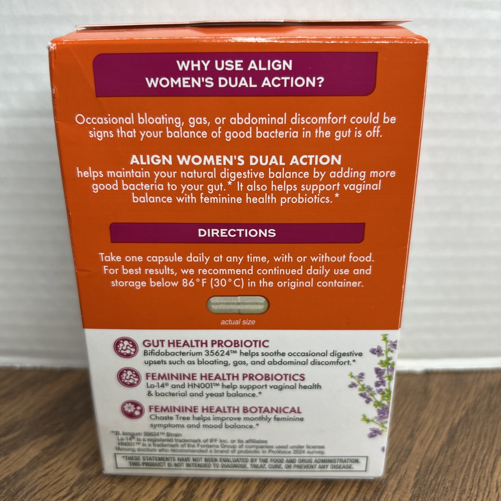 Align Probiotic Women’s Dual Action Supplement 42 Capsules – Exp 07/2026