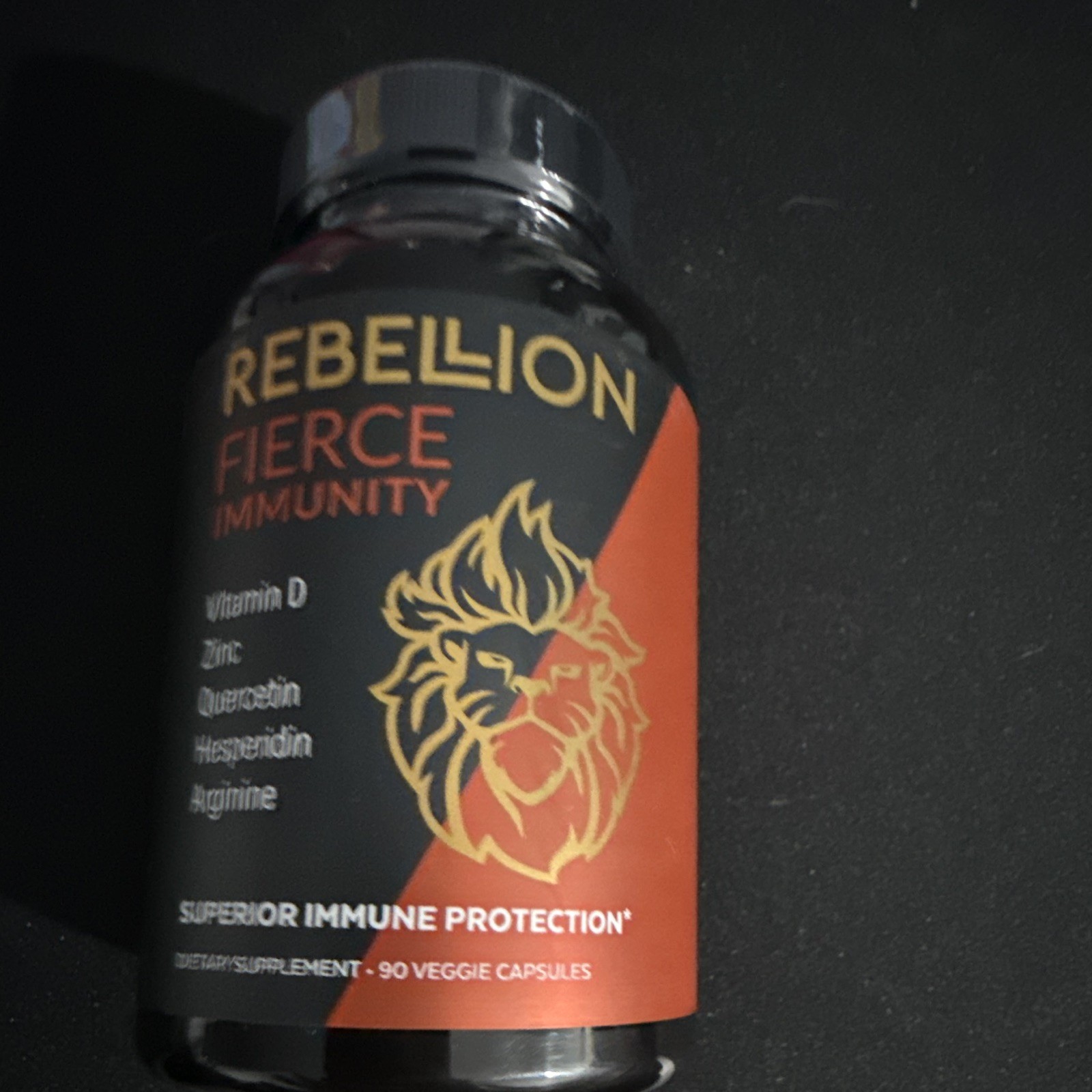 Rebelion Fierce Immunity Immune Support D3 Zinc Quercetin 90 Capsules GF
