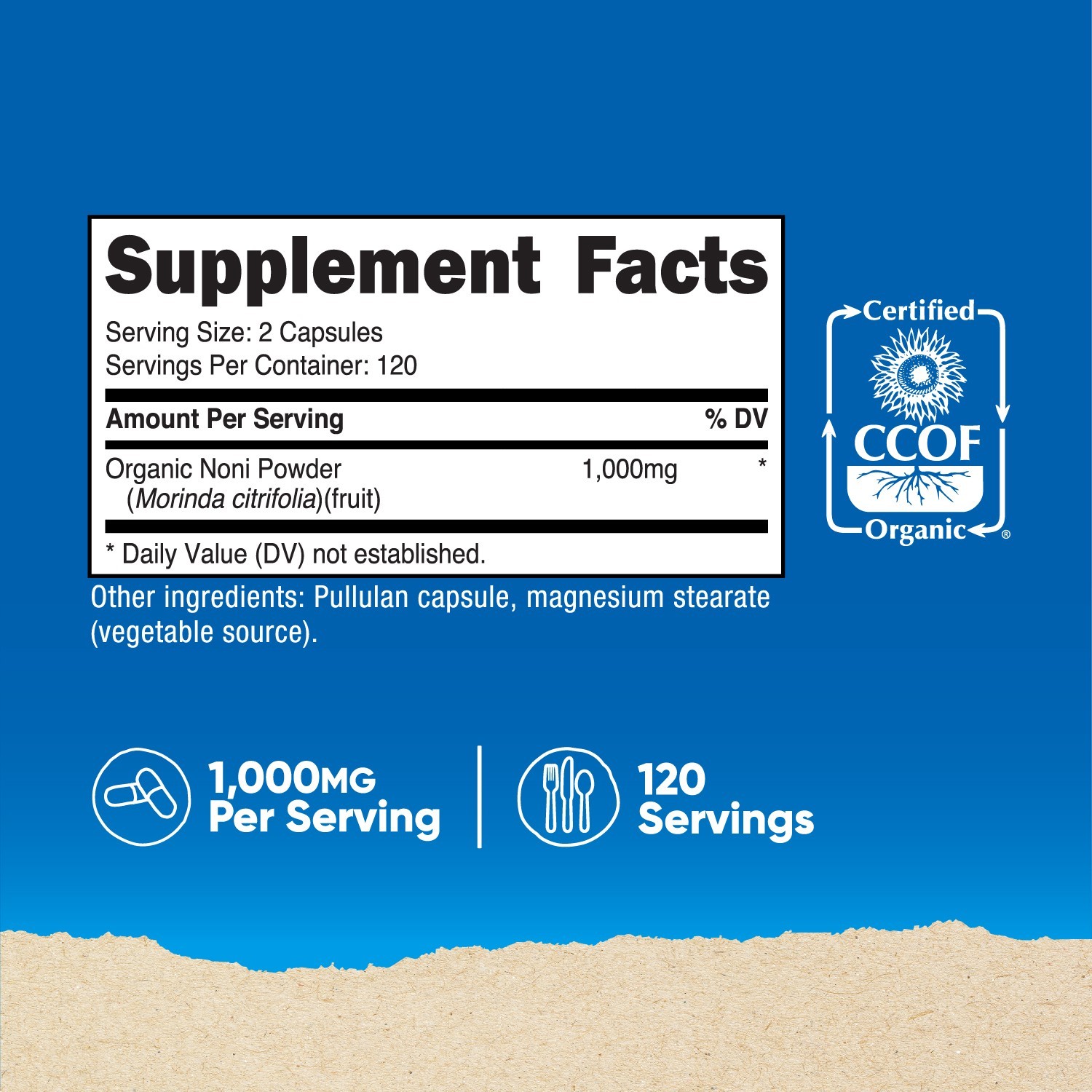 Nutricost Noni Capsules 500mg, 240 Capsules – Made with Organic Noni
