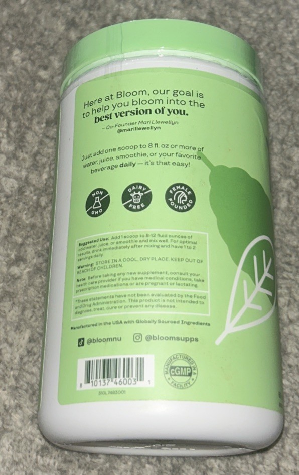 Bloom ~ Greens & Superfoods ~ 60 Servings ~*Original*~ Sealed ~ Exp.04/2026