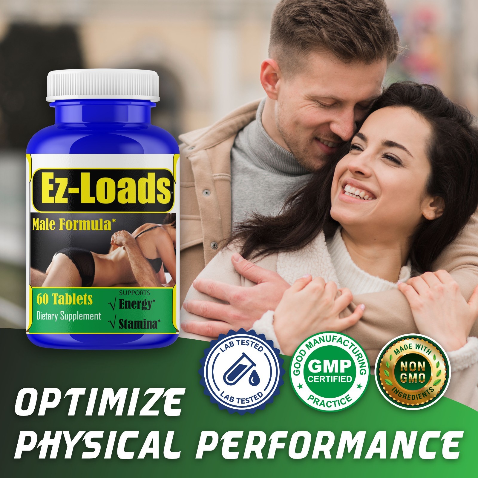 Male Enhancing 60 Capsules, LIBIDO, Maximum Strength, Extra Performance & Drive