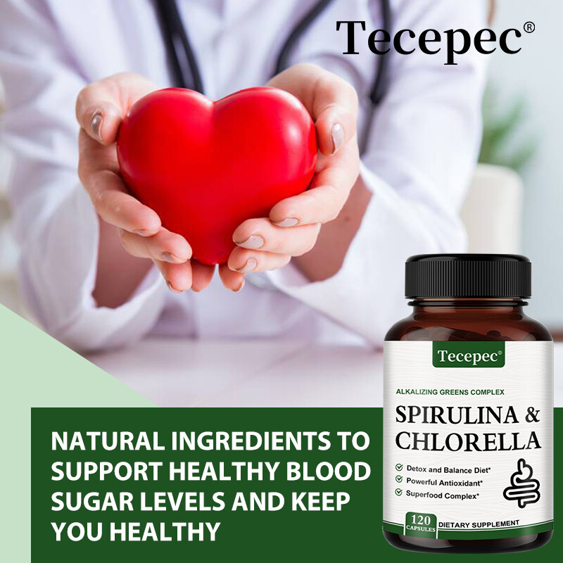 Spirulina Chlorella Capsules – Green Superfoods for Energy and Metabolic Health