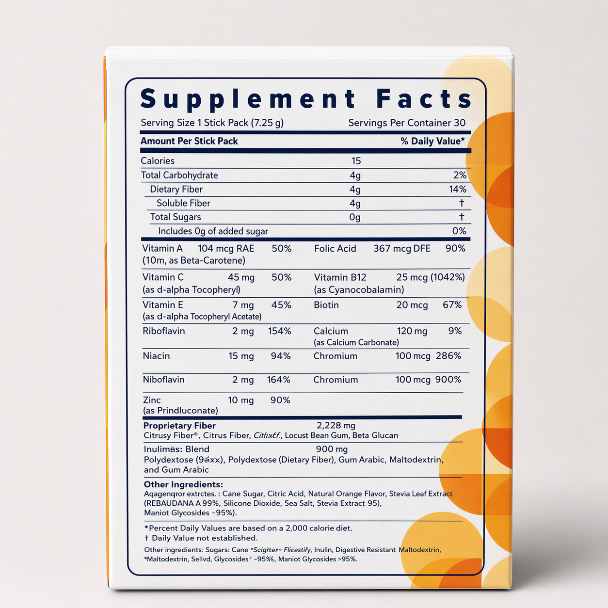 UNICITY Balance Cholesterol Support Drink Mix – 30 Stick Pack – 4g Soluble fiber