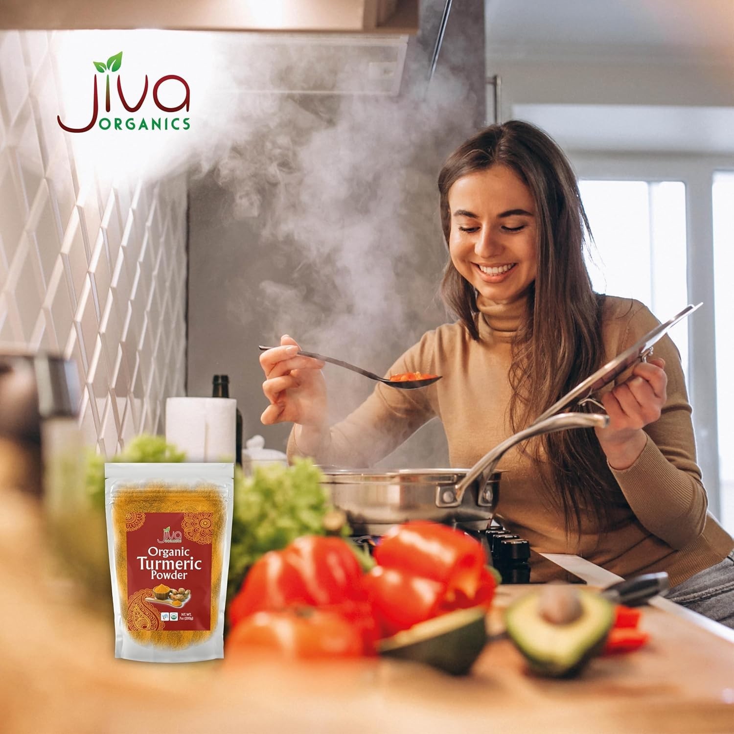 Polvo Orgánico de Cúrcuma – Curcuma Organica en Polvo Turmeric Powder 8Oz ys new