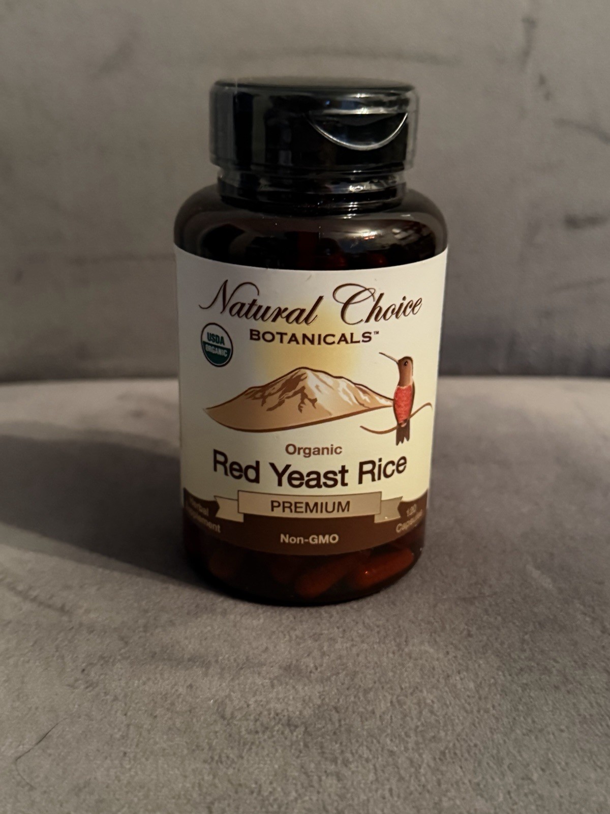 Natural Choice Botanicals Certified Organic Red Yeast 120 Count (Pack of 1)