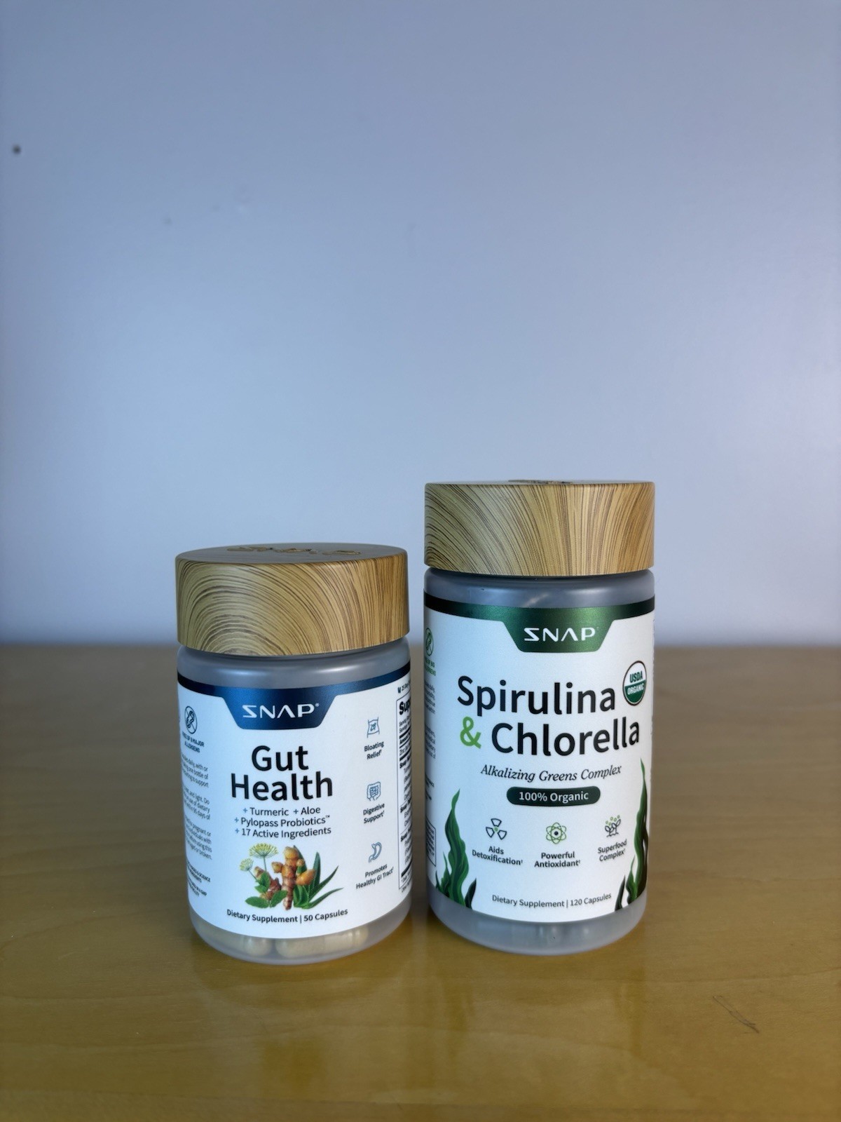 SNAP Alkalizing Greens Complex Capsules Spirulina Chlorella Gut Health
