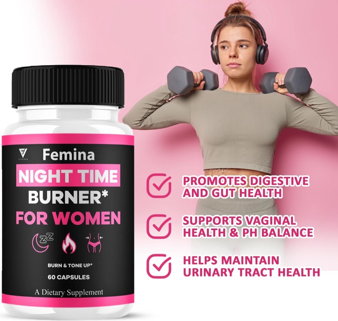 Femina Night Time Capsules Femina NightTime Formula 3 Pack 180 Capsules Total!!