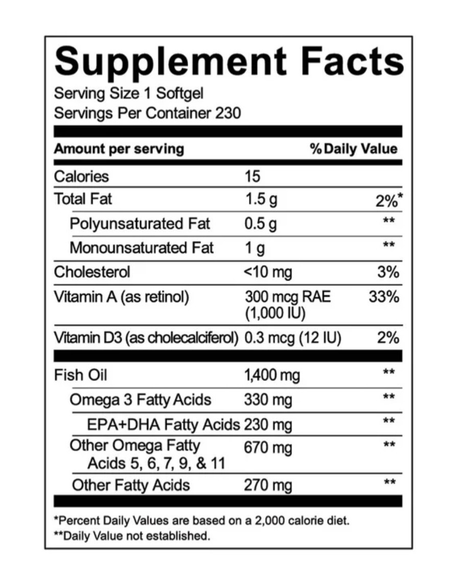 2 PACK-Kirkland Signature Wild Alaskan Fish Oil 1400 mg., 230 Softgels EXP 08/27
