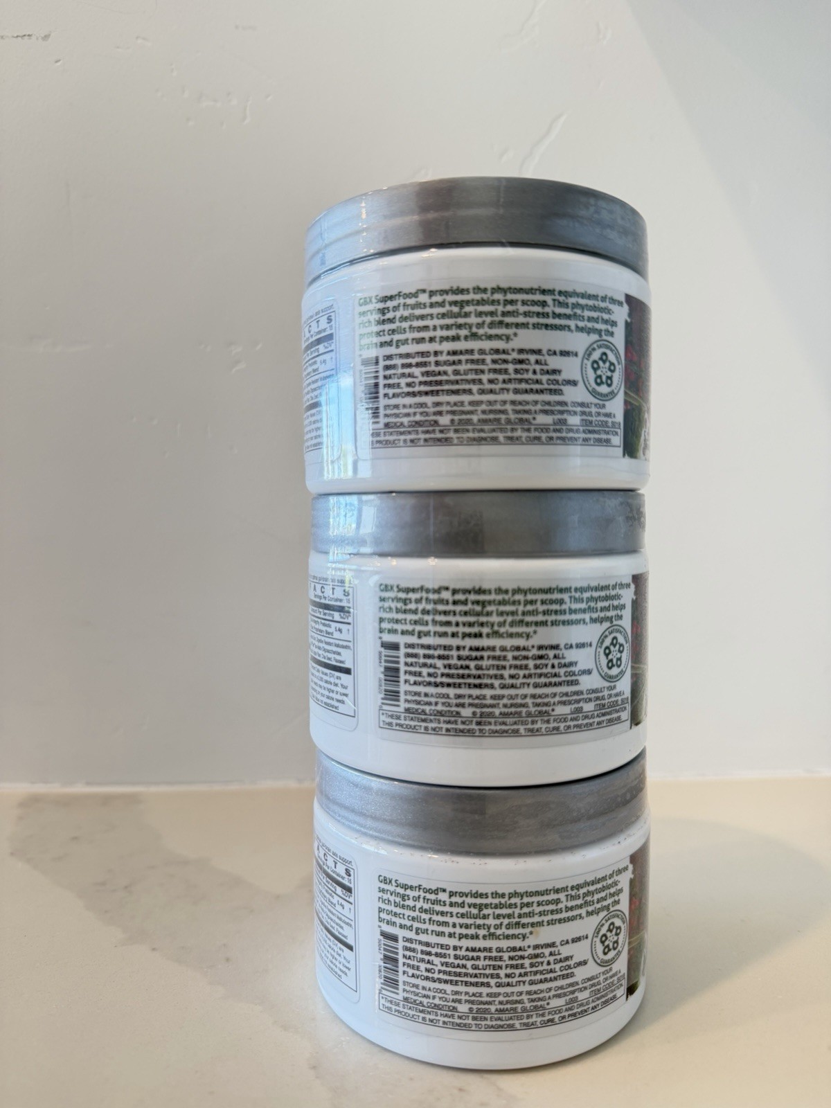 3 pack of greens GBX Superfood Sweet Apple Berry Vegan Gluten-Free 10.2Free Ship