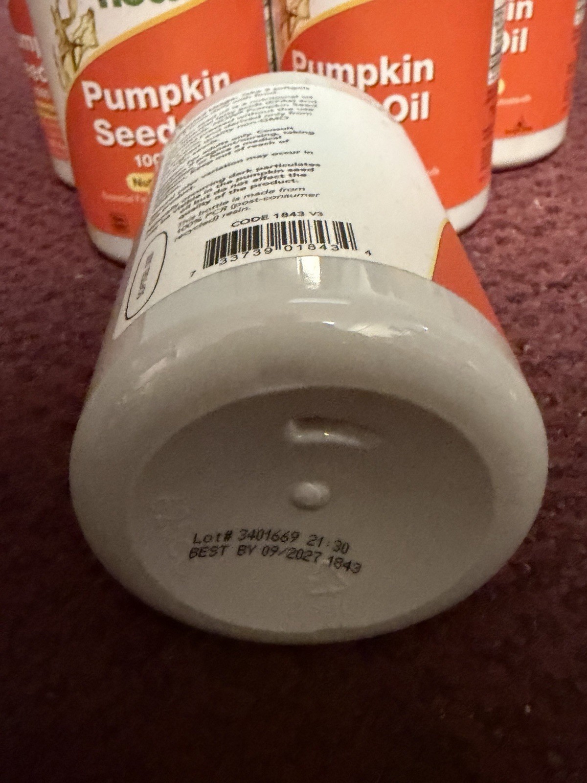 Now Foods – 6x Pumpkin Seed Oil 1000mg Phytosterols 200 Softgels [Exp: 09/2027]
