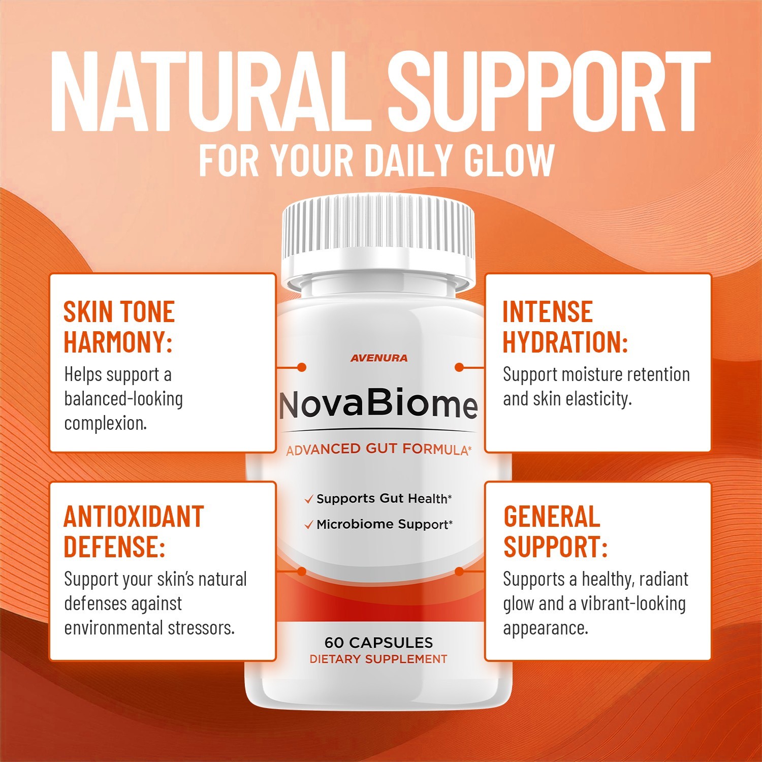 (3 Pack) NovaBiome Capsules – Nova Biome Pills Digestive Support, Gut Wellness