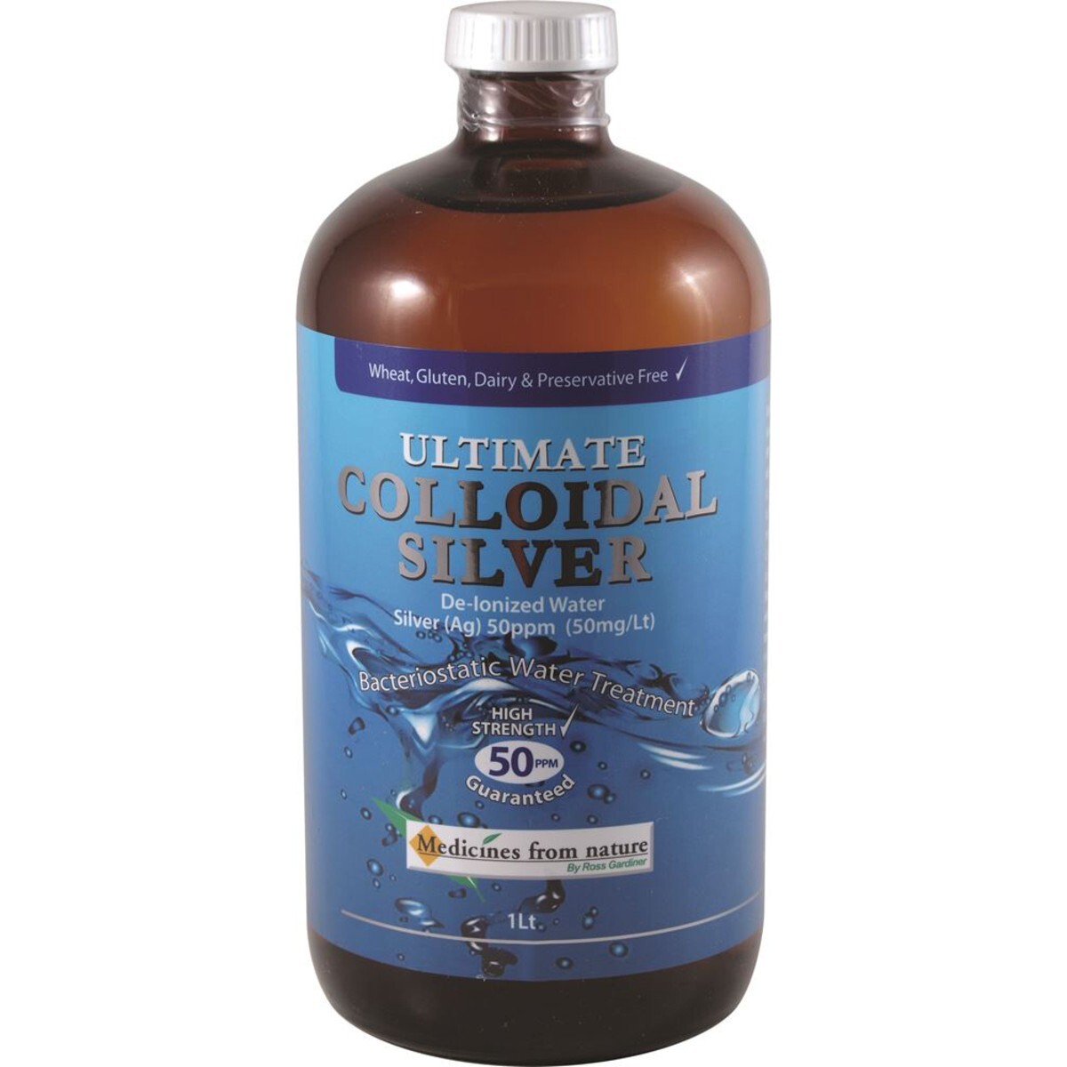 New Medicines From Nature Ultimate Colloidal Silver 50ppm 1L