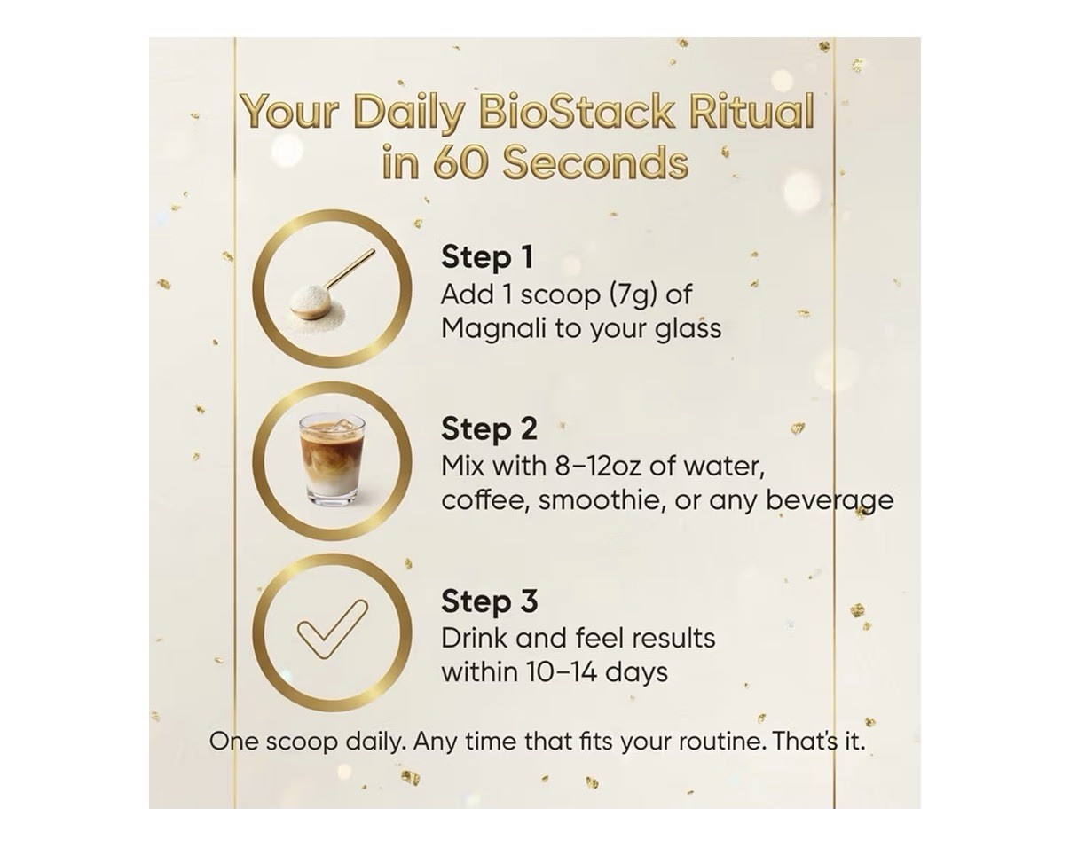 Magnali Fuel Longevity Daily Blend Wellness Powder Energy Focus Skin Gut Support