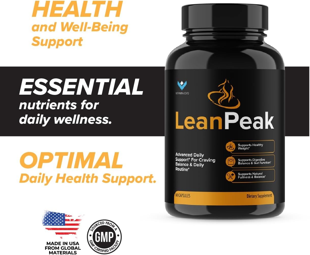 (3 Pack) Lean Peak Advanced Wellness Capsules, Official LeanPeak Maximum Strengt