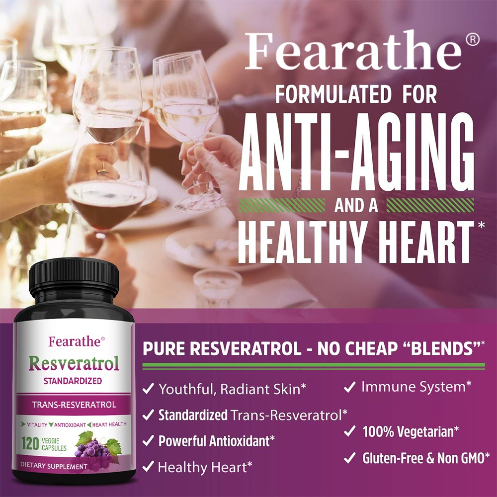 Resveratrol 1000mg Maximum Strength Natural Anti Aging Antioxidant 120Capsules