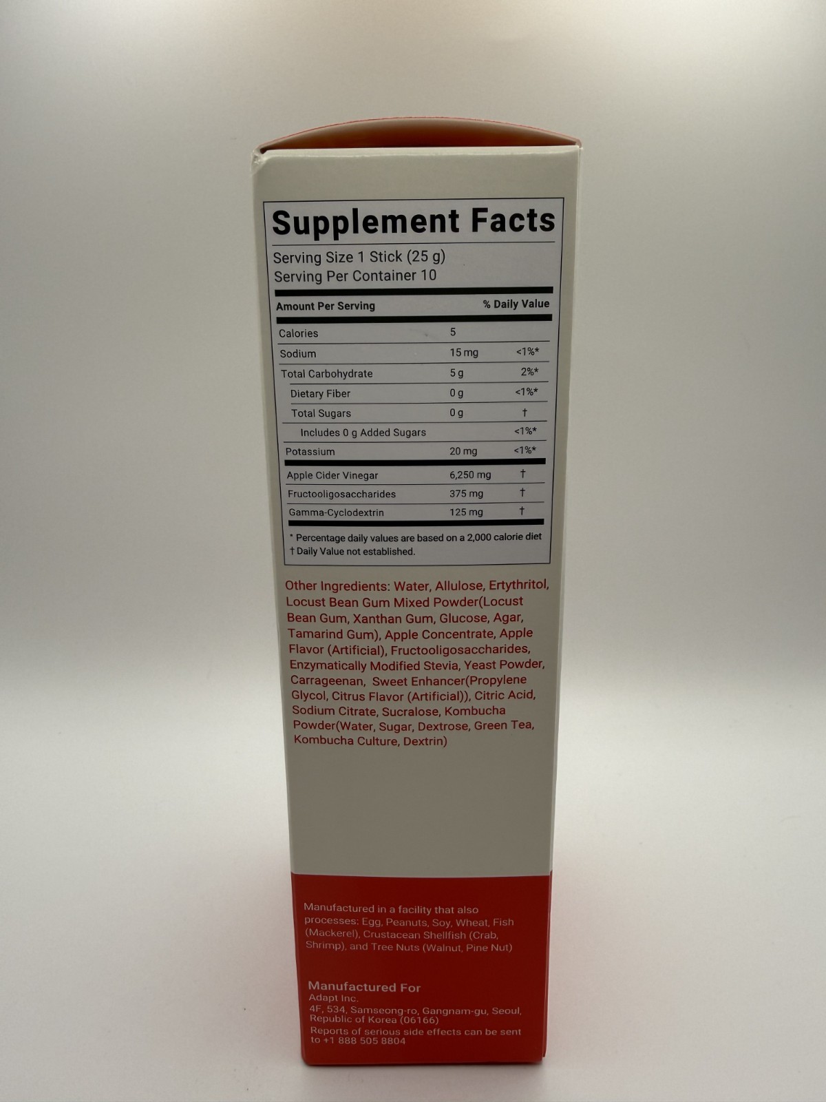 Foodology ACV Apple Jelly Apple Cider Vinegar Dietary Supplement 10 Sticks – New