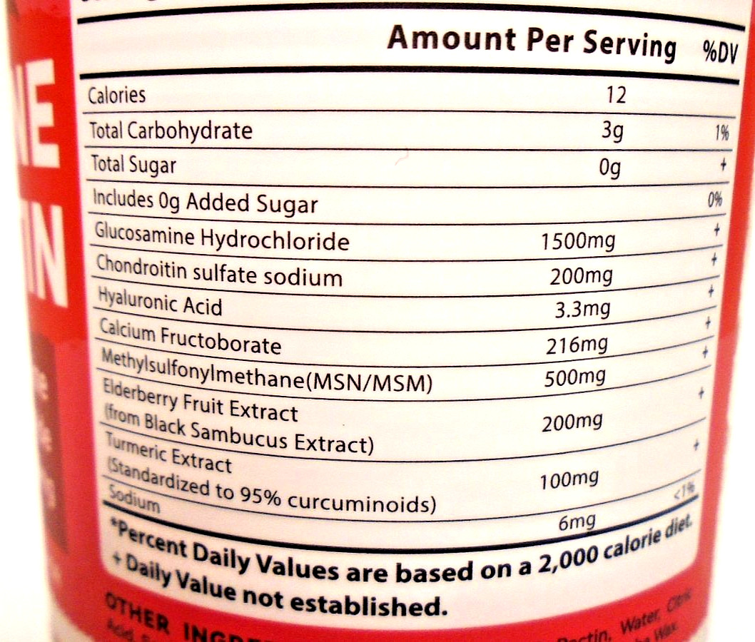 100 Bottles Glucosamine 1500mg W/Chondroitin Elderberry MSM 45 Servings/Btl 9/26