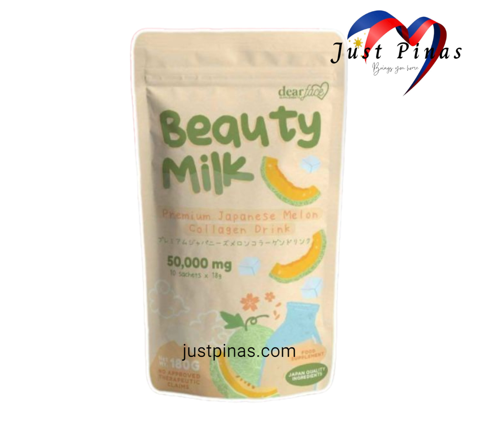 Dear Face Beauty Milk Melon Drink