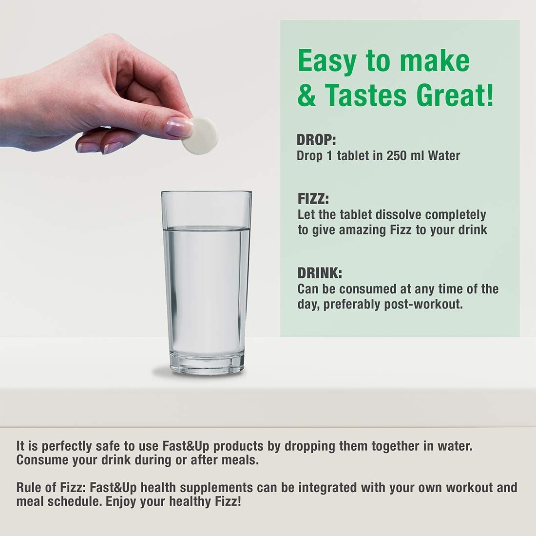 Fast&Up Recover Essential Amino Acids (20 Effervescent Tablets) Post Workout