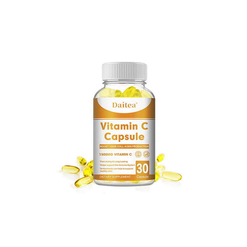 Vitamin C 1500mg, 30 to 120 Capsules Fat Soluble Vit Supplements