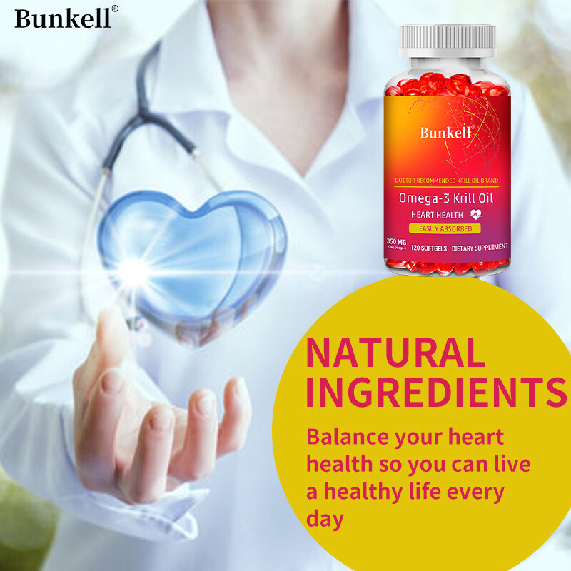 Omega 3 Krill Oil 350mg with EPA, DHA and Astaxanthin, Heart Health