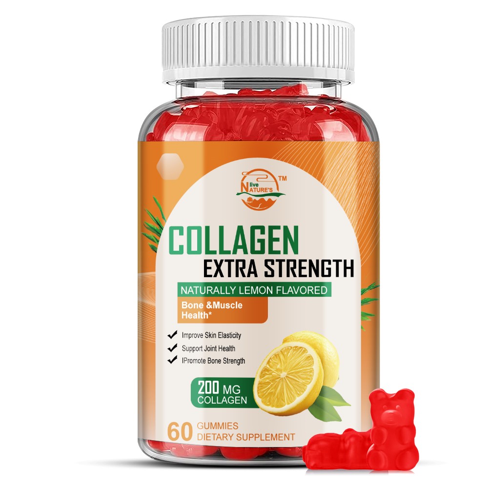 Premium Hydrolyzed Collagen Gummies with Vitamin C, Zinc & Biotin – 60 Gummies