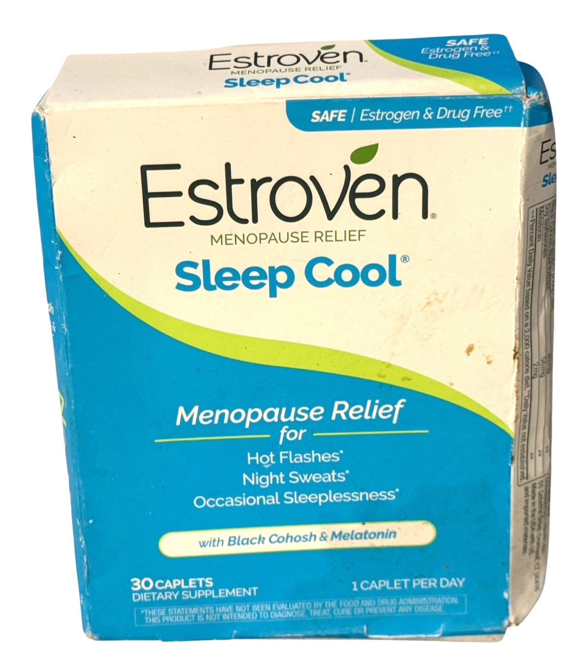 Estroven Menopause Relief Sleep Cool – 30 Caplets – Ex: 5/27