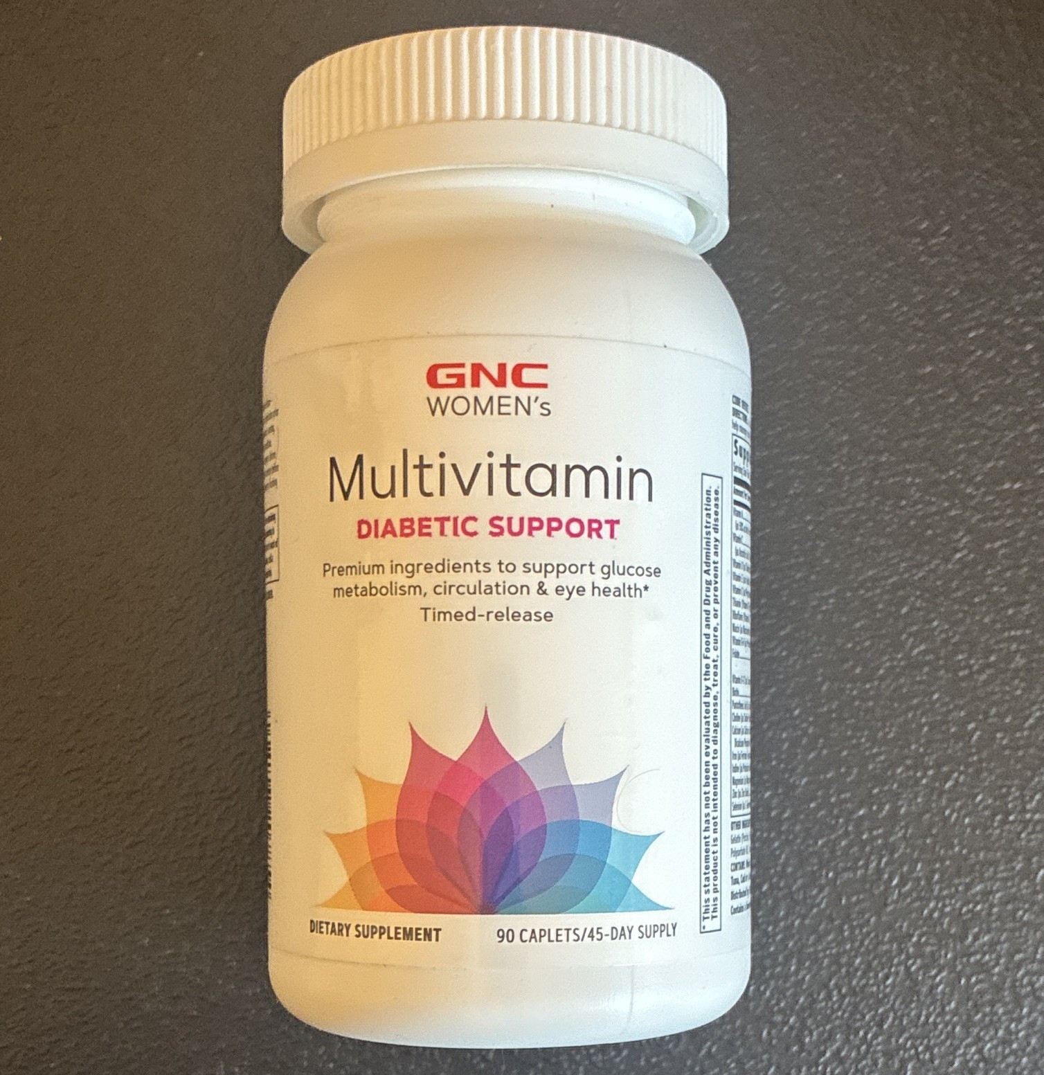 GNC Women’s Multivitamin Diabetic Support Timed-Release Caplets ex02/27