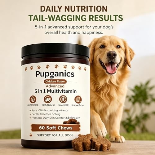 Dog Multivitamin Soft Chews, Chicken Flavor, 60 Count