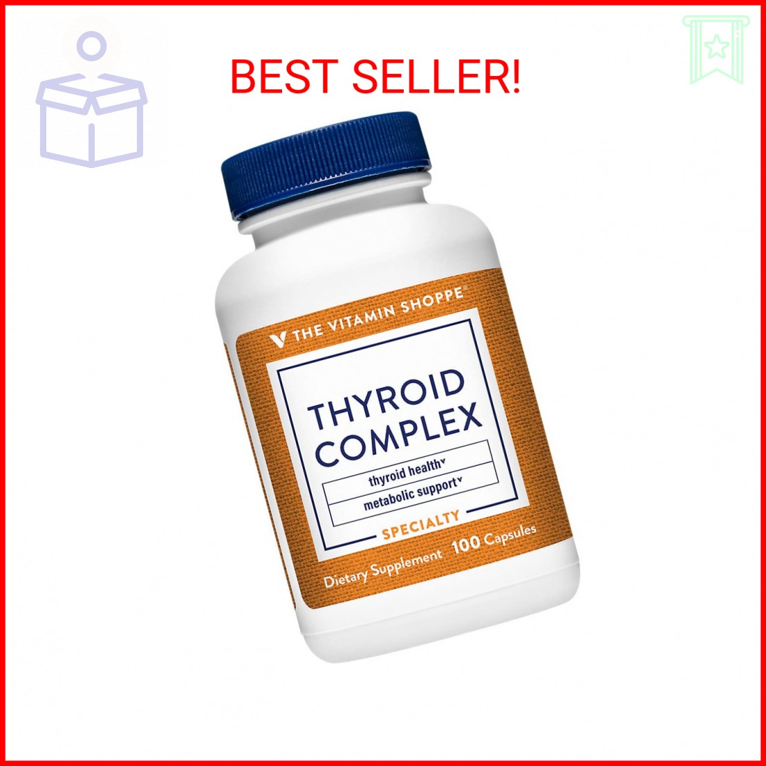 The Vitamin Shoppe Thyroid Complex, Support Thyroid Health and Metabolism, with
