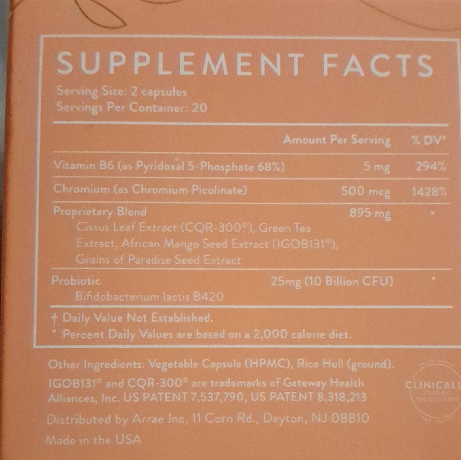 arrae L-Glutamine Powder 50g (1.76oz) + Vit B6 Chromium Green Tea Cissus