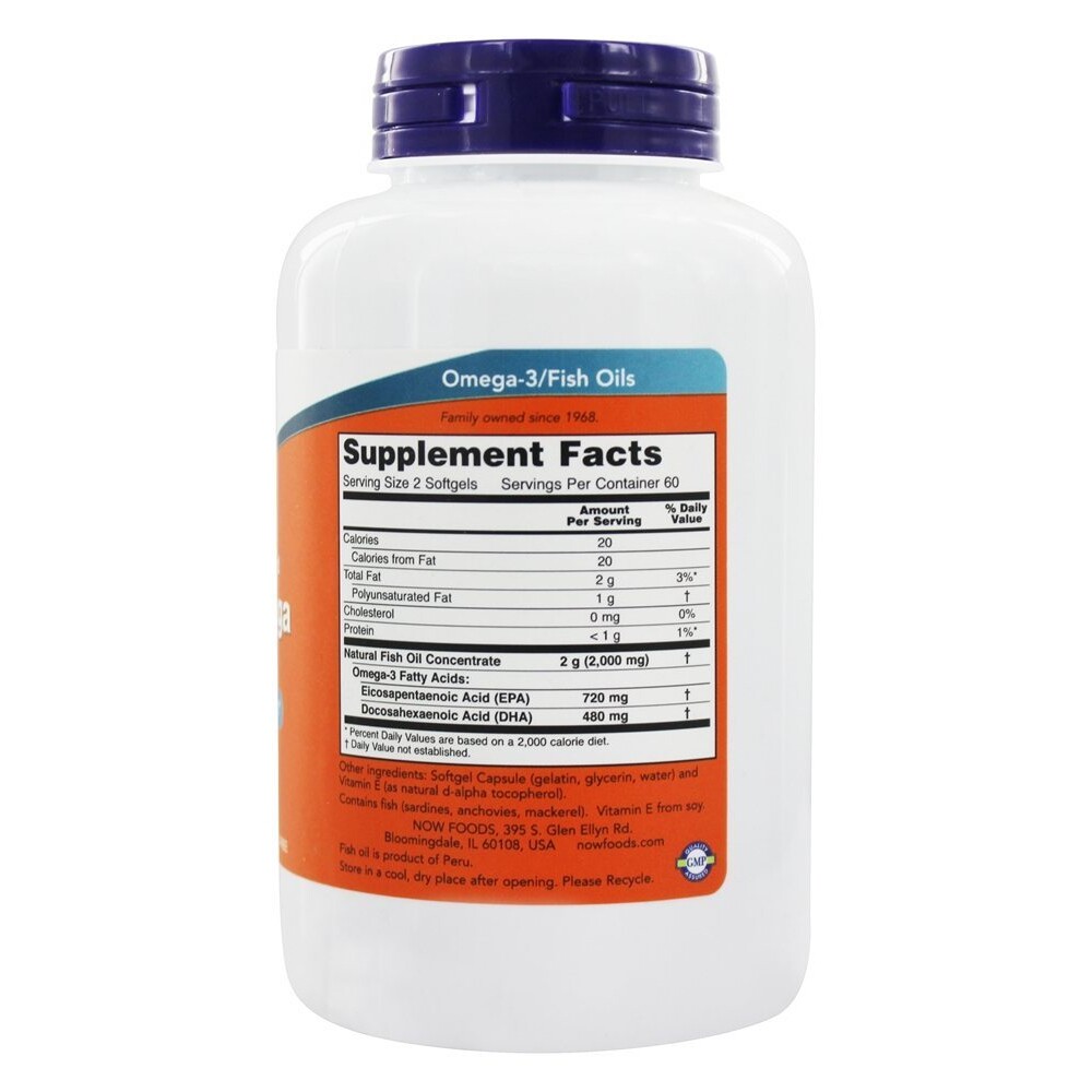 NOW Foods Super EPA Double Strength, 120 Softgels