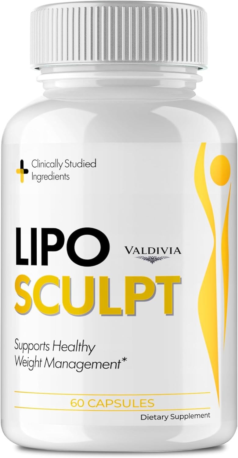LipoSculpt Weight Loss Fat Burner Supplement Capsules Metabolism 1 Pack 60Ct