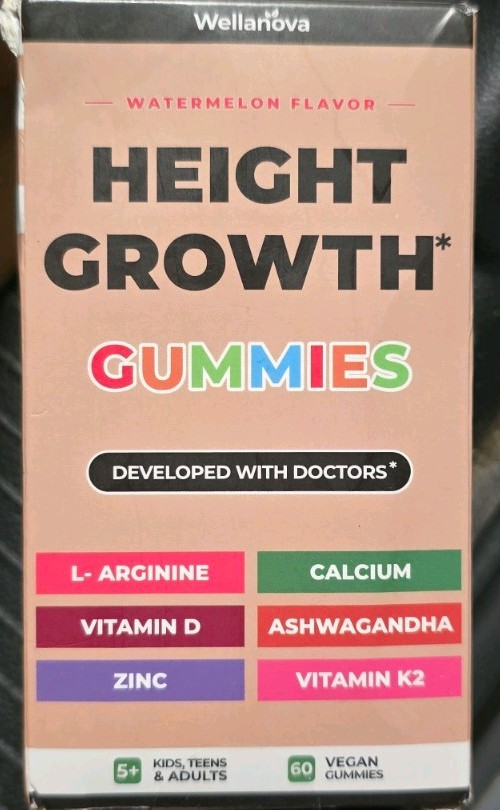 best ever Wellanova Height Growth Gummies Vegan 60 Count Dietary Supplement