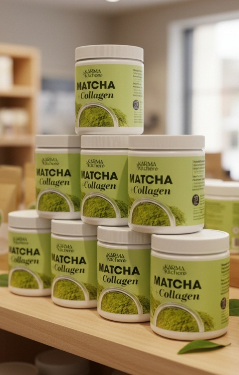 Matcha + Collagen Energy Booster Antioxidants 6 oz By Karma Kitchen