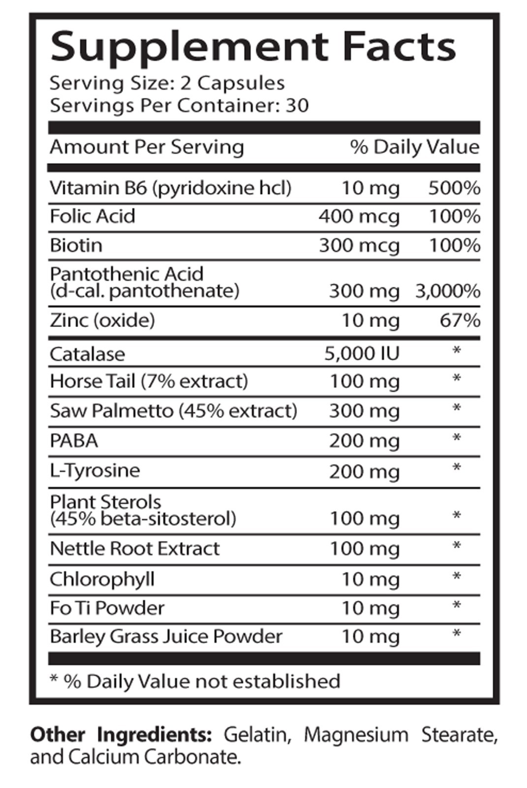 Make Hair Roots Stronger Pills – Anti-Gray Hair Solution 1500mg – Anti Gray 2B