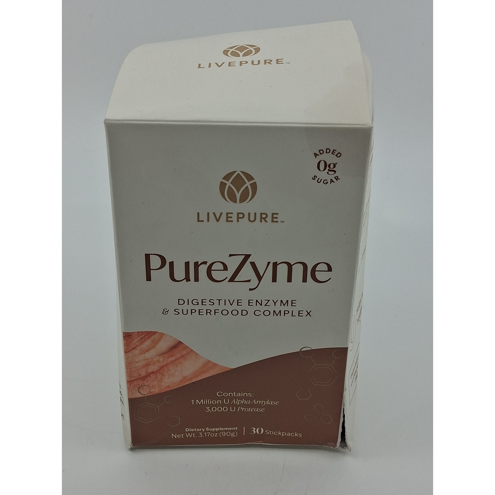 LivePURE PureZyme Digestive Enzyme & Superfood Complex 30 sticks EXP 11/2027