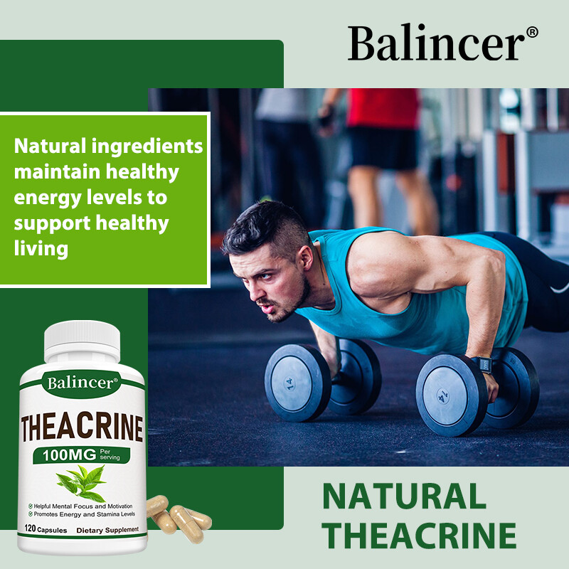 Theacrine Supplement 100g – Helpful Mental Focus and Motivation 30 To 120 Caps