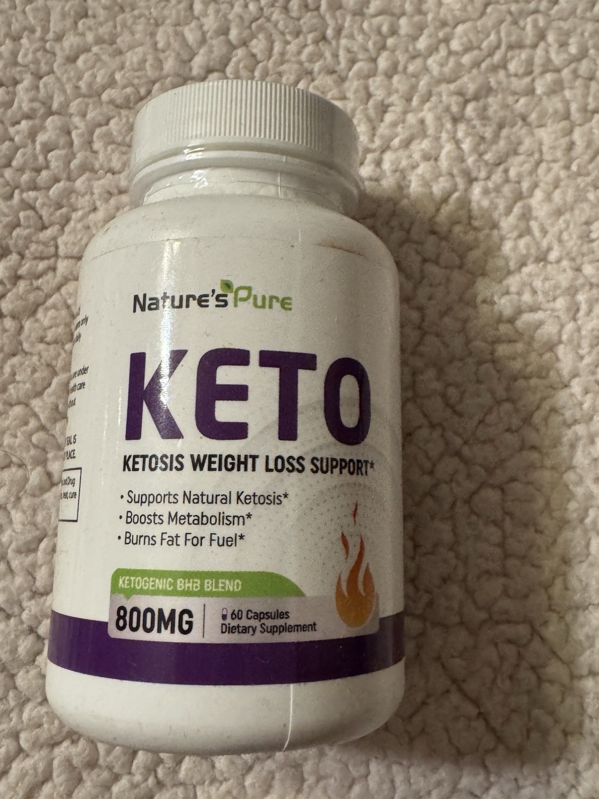 Natures Pure Keto, Advanced Formula, Made in The USA, (1 Bottle) 30 Day Supply