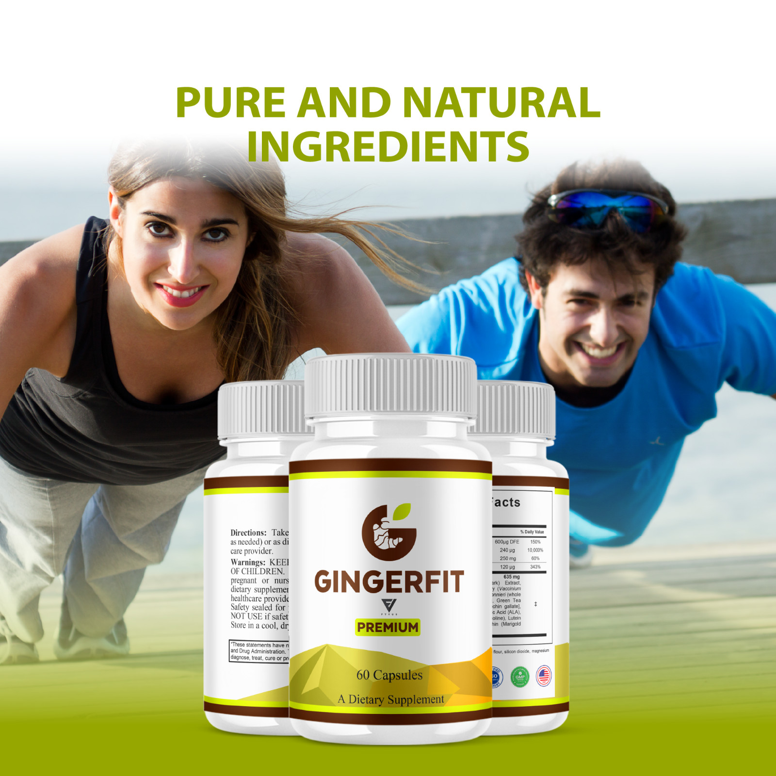 (5 Pack) Ginger Fit Weight Management Supplement, GingerFit Pills (300 Capsules)