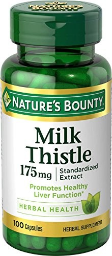 Nature’s Bounty Milk Thistle 175mg Liver Support 100 Softgels