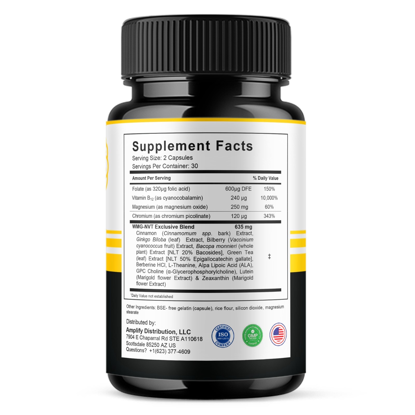 Mind Boost Advanced Premium Nootropic Pills, Mind Boost (60 Capsules)