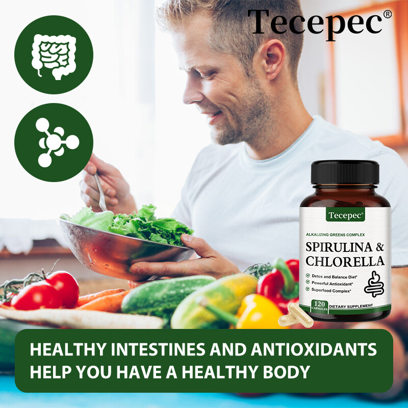 Spirulina Chlorella Capsules – Green Superfoods for Energy and Metabolic Health