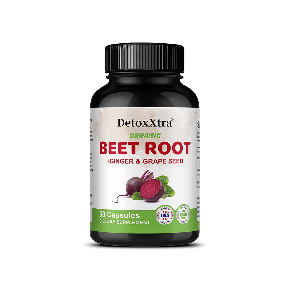 Organic Beet Root Capsules-Supports Circulation, Heart Health&Energy 30~120 Caps
