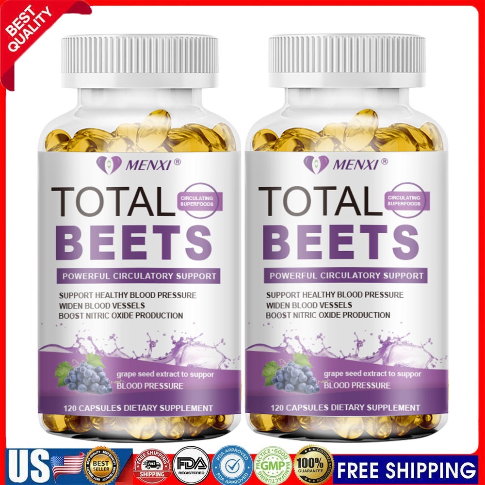 Total Beets Circulation Superfood Beet Root with Blood Pressure Support 240 Caps